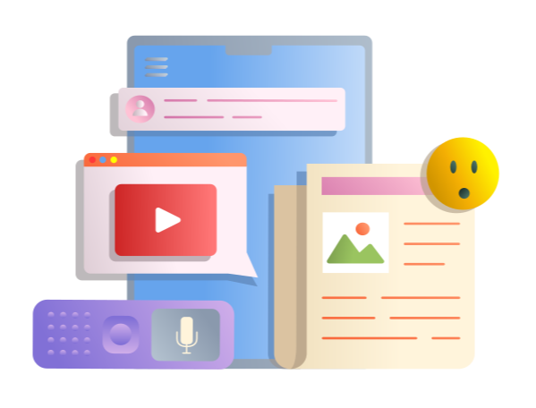 Online journalism with articles and recorder